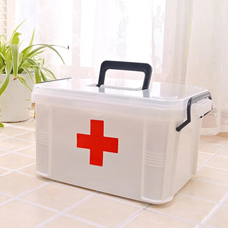 Multi-Layer Medicine Storage Organizer First Aid Box