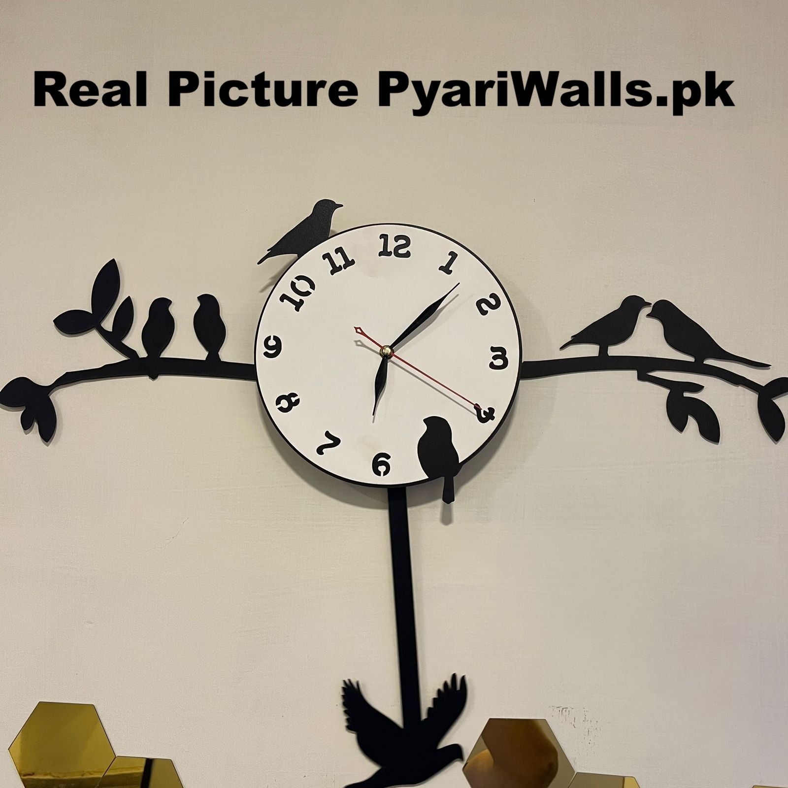 New Latest Style 2024 Birds Tree Pendulum clock White Dial