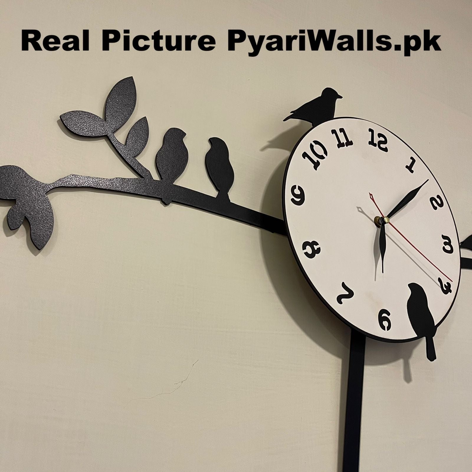 New Latest Style 2024 Birds Tree Pendulum clock White Dial